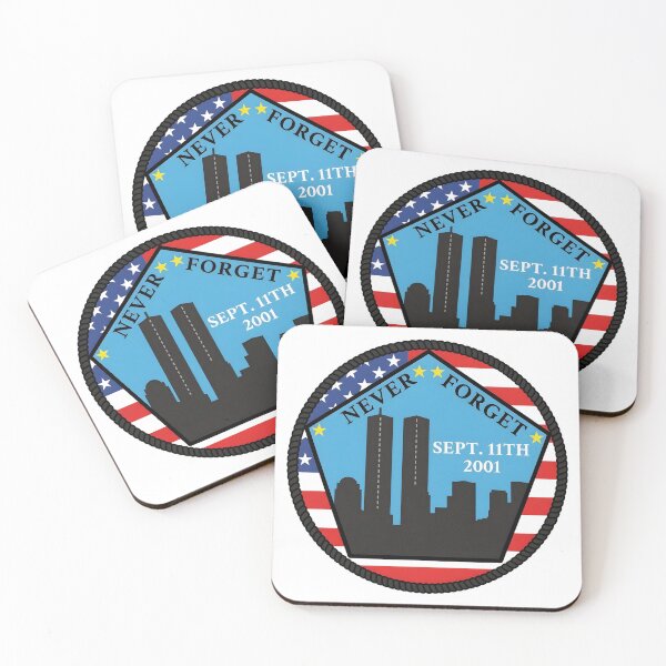 Item preview, Never Forget September 11th 2001 Twin Towers Memorial Patch    designed and sold by CharlieDesings.