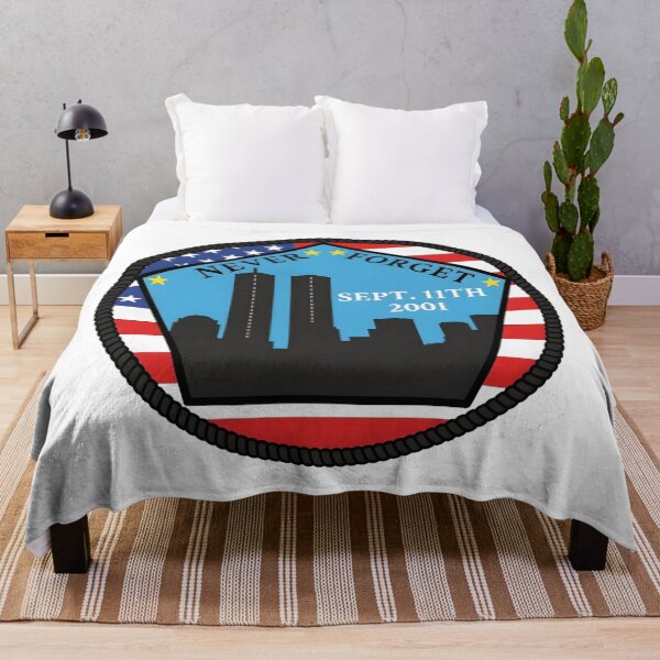 Item preview, Never Forget September 11th 2001 Twin Towers Memorial Patch designed and sold by CharlieDesings.