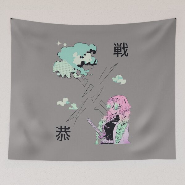 Item preview, Vaporwave Mitsuri Kanroji Anime Slayer Sword-20 designed and sold by AndrejKling.