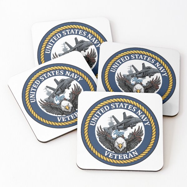 Item preview, United States Navy Veteran Fighter Jet and Eagle Patch    designed and sold by CharlieDesings.