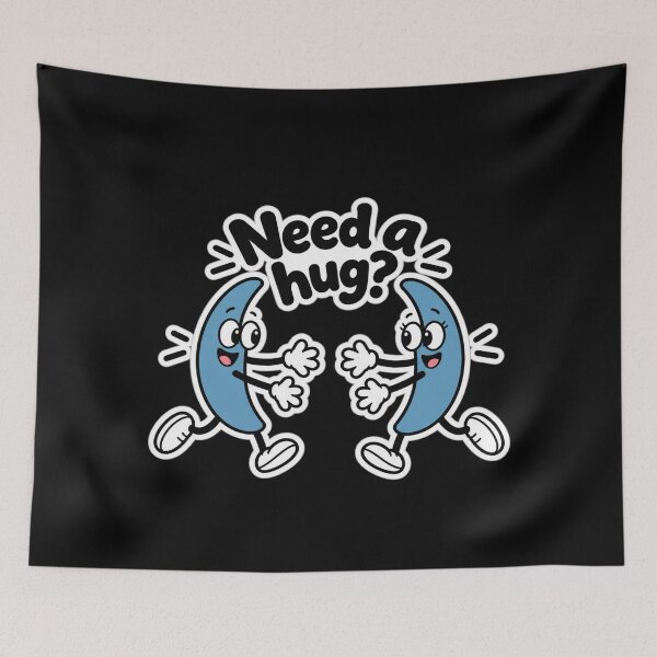 Item preview, Need a Hug? Funny Blue Parentheses designed and sold by The Mood Index.