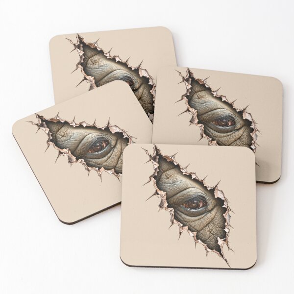 Item preview, Rhino Eye Peeking Through a Torn Surface designed and sold by Medve Photography & Design.