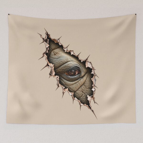 Item preview, Rhino Eye Peeking Through a Torn Surface designed and sold by Medve Photography & Design.