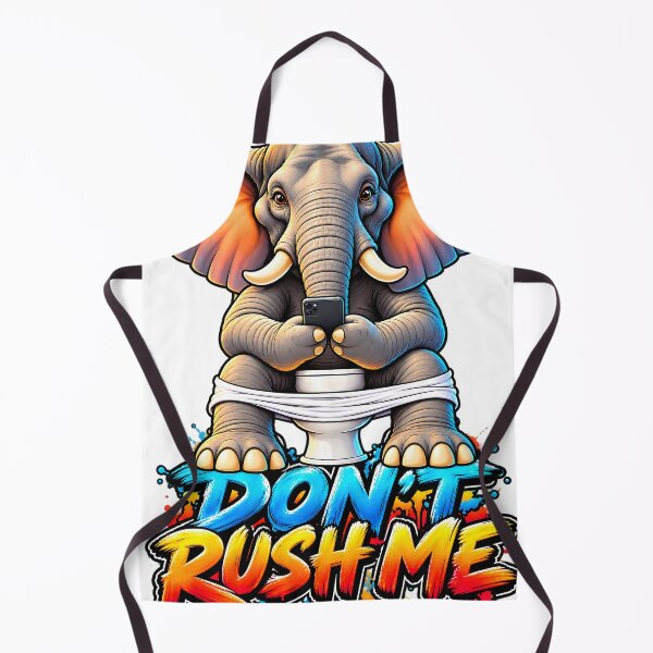 Item preview, Dont Rush Me Elephant on Toilet designed and sold by JAZZY-DESIGN.