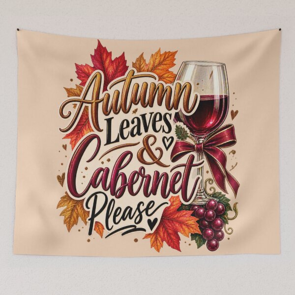 Item preview, Autumn Leaves and Cabernet Please designed and sold by MarselArt.