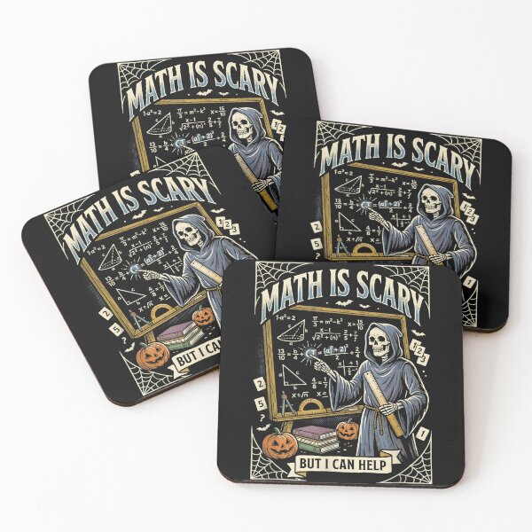 Item preview, Math is Scary But I Can Help Skeleton Teacher designed and sold by Daisy Grimes.