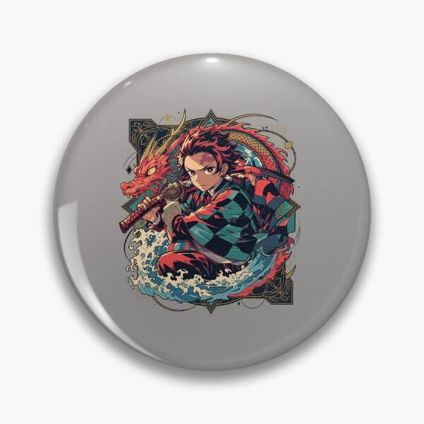 Item preview, Tanjiro Dragon Wave Katana Anime Design-72 designed and sold by NicolasFischer.