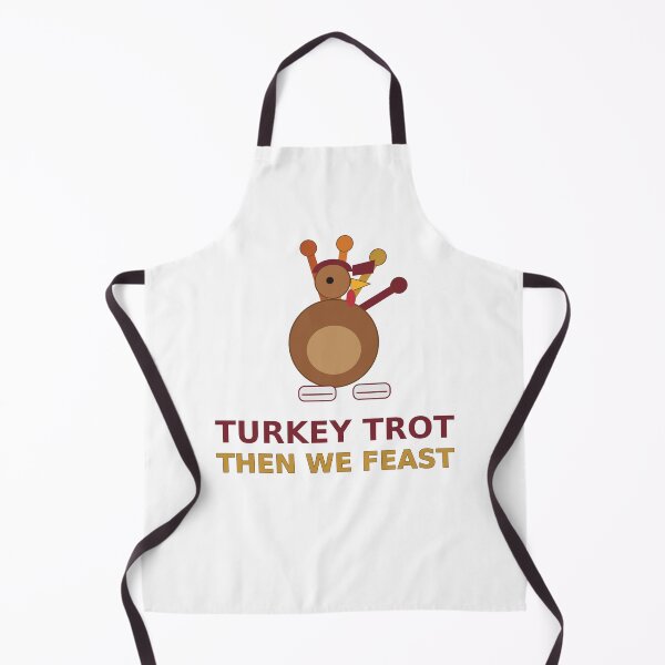 Item preview, Turkey Trot Then We Feast Funny Running Thanksgiving T-Shirt designed and sold by Paws & Pine Studio.