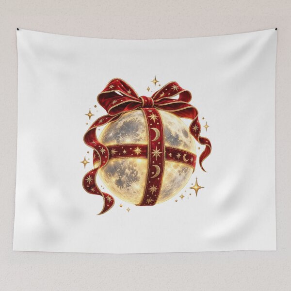 Item preview, Celestial Christmas Moon – Magical Holiday Gift designed and sold by MetaModel Editions.