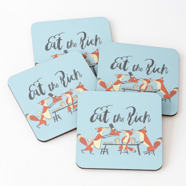Item preview, eat the rich (storybook foxes) designed and sold by remerasnerdas.