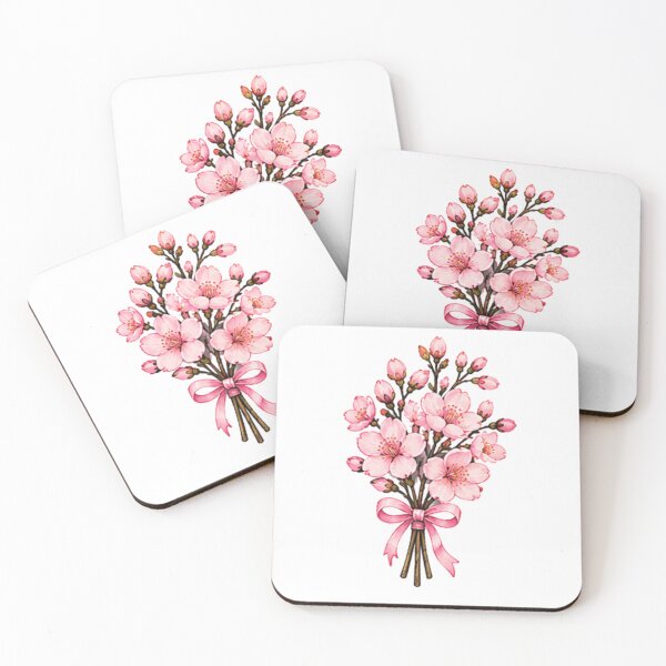 Item preview, Pink Cherry Blossom Floral Bouquet Illustration designed and sold by Rehnair.