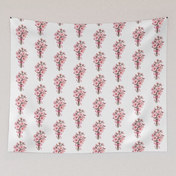 Item preview, Pink Cherry Blossom Floral Bouquet Illustration designed and sold by Rehnair.