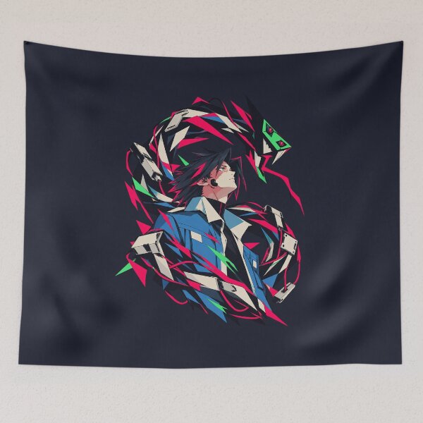 Item preview, Hooded Hacker with Cyber Snake Partner, Anime Cyberpunk Art designed and sold by PilkaS.