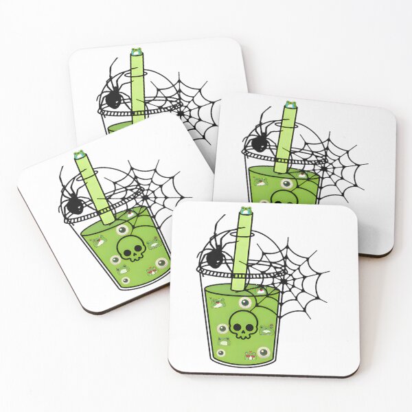 Item preview, Green Skull Bubble Tea Cup designed and sold by patriciaed-ward.