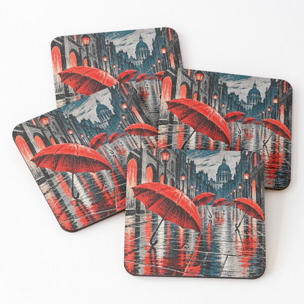 Item preview, The Dance of the Red Umbrellas designed and sold by DrizzyV.
