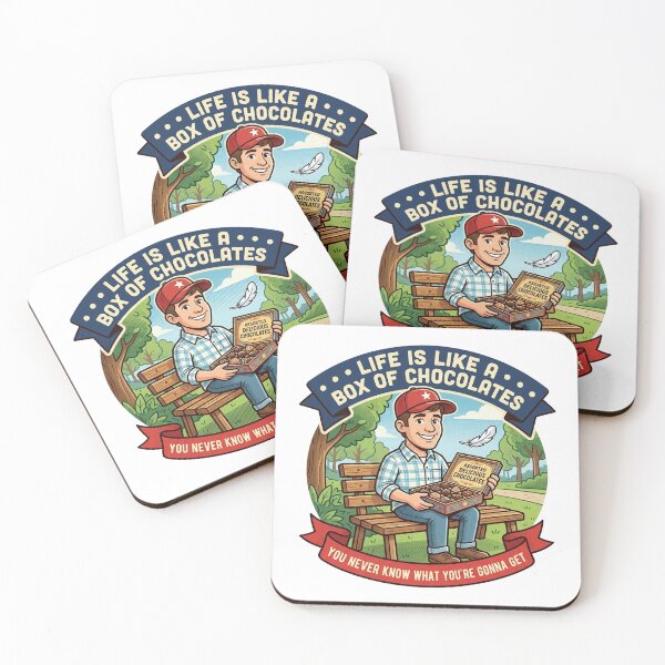 Item preview, Life Is Like A Box Of Chocolates - Wholesome Vintage Runner Badge designed and sold by MonodyStore.
