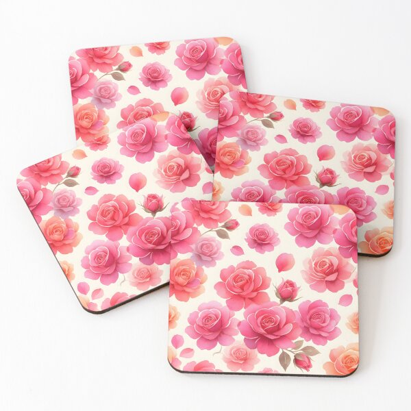 Item preview, Pink Watercolor Roses Floral Pattern designed and sold by Sybille-Yates.
