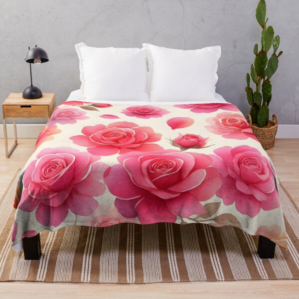 Item preview, Pink Watercolor Roses Floral Pattern designed and sold by Sybille-Yates.