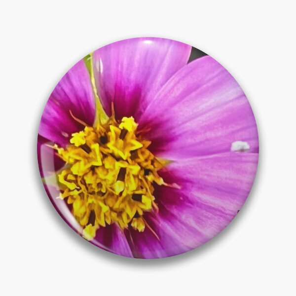 Item preview, Purple Cosmos Close-Up with Golden Center — Macro Flower Photography designed and sold by Pink Ribbon Flowers .