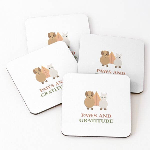 Item preview, Paws And Gratitude Dog Cat Fall T-Shirt designed and sold by Paws & Pine Studio.