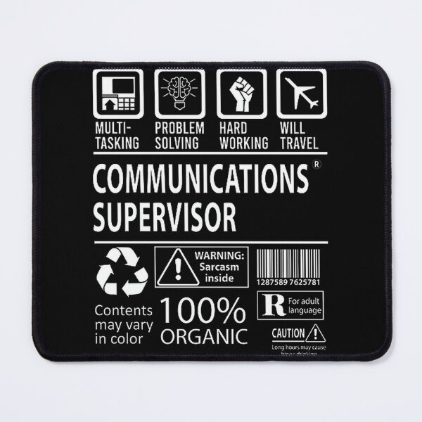 Item preview, Communications Supervisor T Shirt MultiTasking Certified Job Gift Item Tee designed and sold by Lunatessa.