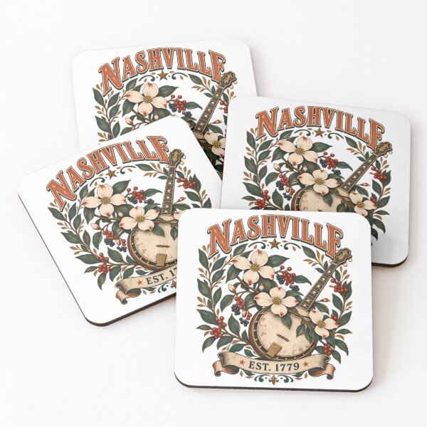 Item preview, Nashville Vintage Banjo and Dogwood Wreath designed and sold by Fenay Designs.