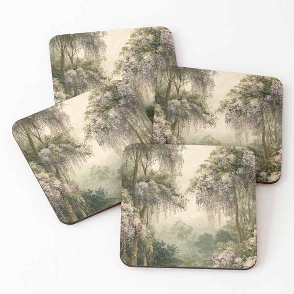 Item preview, Misty Wisteria Canopy Fine Art Print designed and sold by VirgoStudioArt.