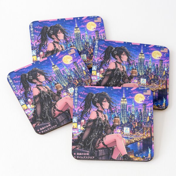 Item preview, New York, United States — The Gothic Witch of the Neon Skyline. designed and sold by DibujandoPorfa.