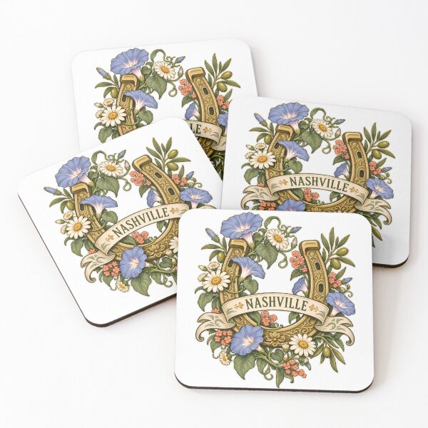 Item preview, Nashville Golden Horseshoe in Morning Glory Blooms designed and sold by Fenay Designs.