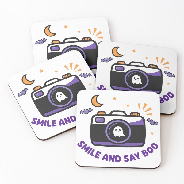 Item preview, Smile And Say Boo Cute Haunted Camera Halloween Tee designed and sold by A Light Worker.