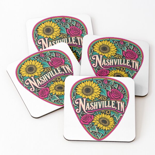 Item preview, Nashville Sunflower and Rose Guitar Pick designed and sold by Fenay Designs.