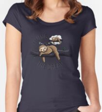 Living the Dream Women's Fitted Scoop T-Shirt