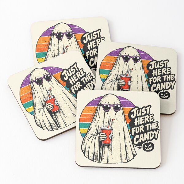 Item preview, Just Here For The Candy Retro Ghost designed and sold by lungpleecha.