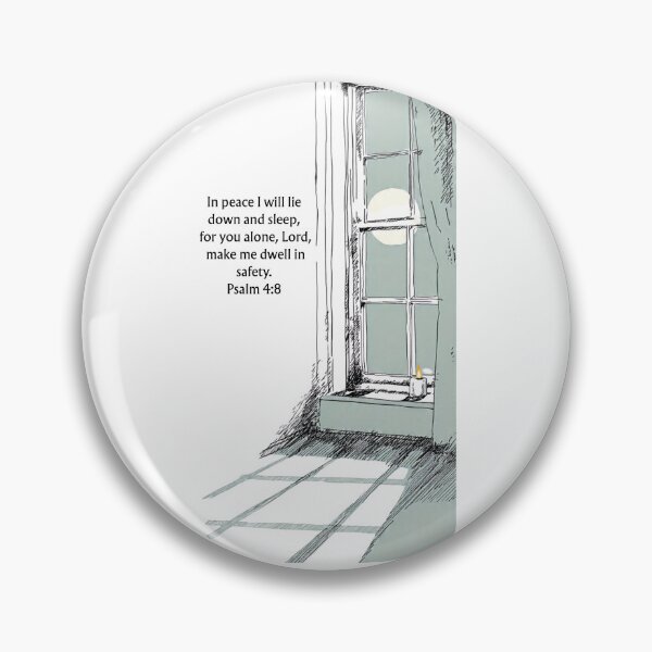 Item preview, In Peace I Will Lie Down and Sleep - Psalm 4:8 designed and sold by QuietBibleLines.