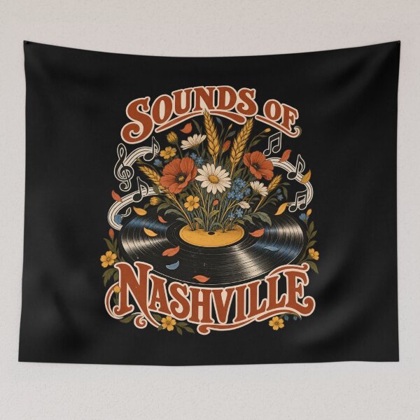 Item preview, Nashville Sounds in Bloom Vinyl Record designed and sold by Fenay Designs.