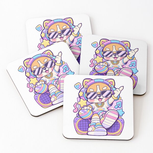 Item preview, Kawaii Hip Hop Corgi DJ with Boombox Cute Pastel Music Cartoon designed and sold by mumeaw.