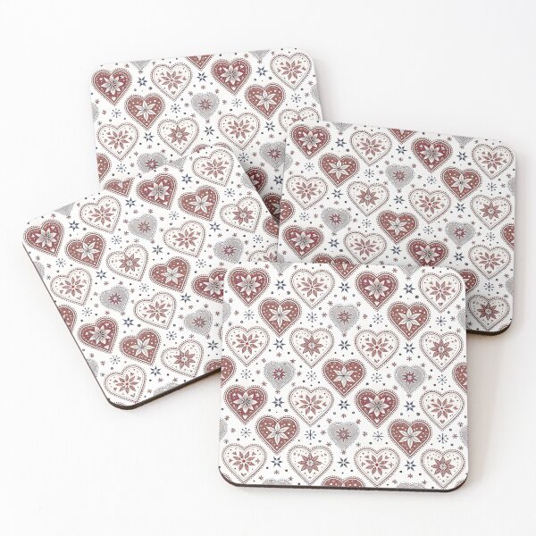 Item preview, Nordic Heart & Geometric Star | Scandinavian Romantic Folk designed and sold by Shuga-Design.