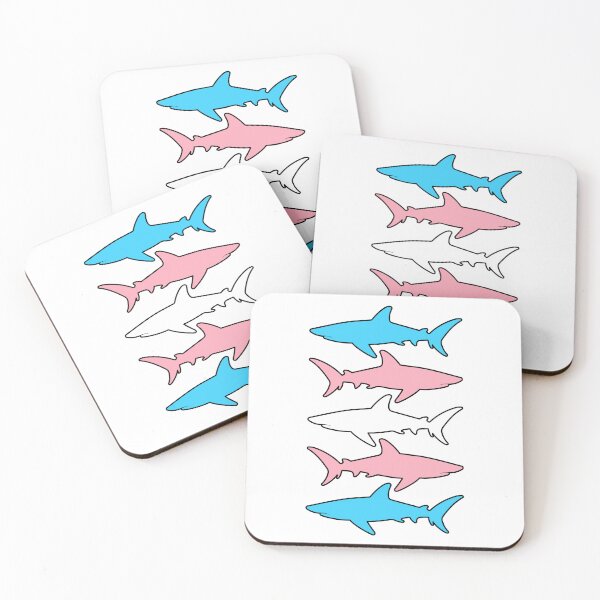 Item preview, Trans Flag Sharks Design designed and sold by CarefulCreation.
