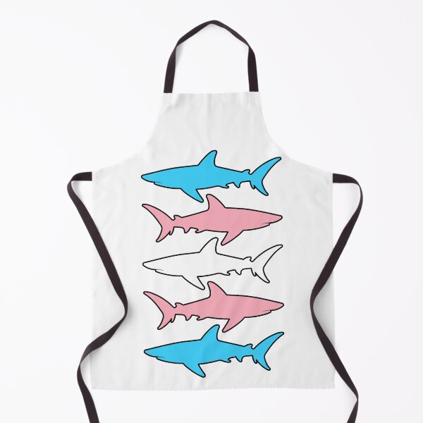Item preview, Diseño de tiburones con bandera trans designed and sold by CarefulCreation.