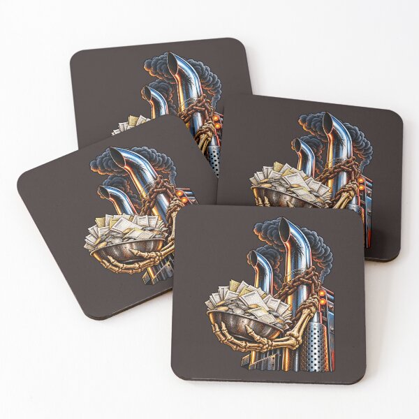 Item preview, Skeleton Hands Trucker & Bowl Of Fines designed and sold by NomadForge.