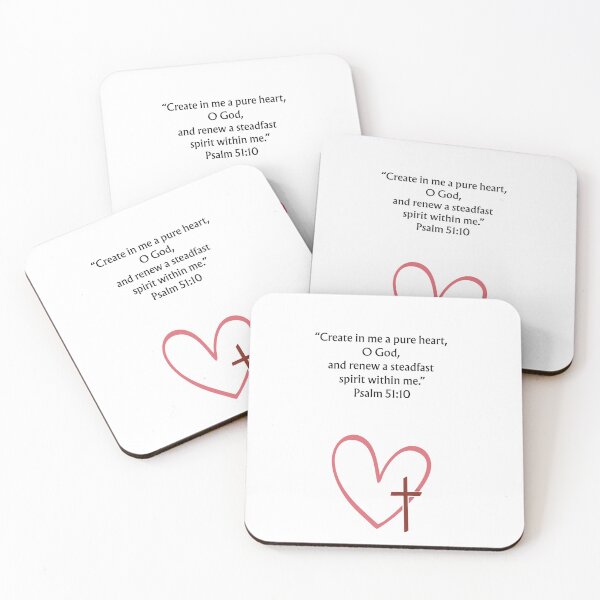 Item preview, Create in Me a Pure Heart - Psalm 51:10 designed and sold by QuietBibleLines.