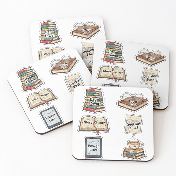 Item preview, New Year Bookworm Reading Resolution Sticker Pack - Book Puns designed and sold by SimpleP.
