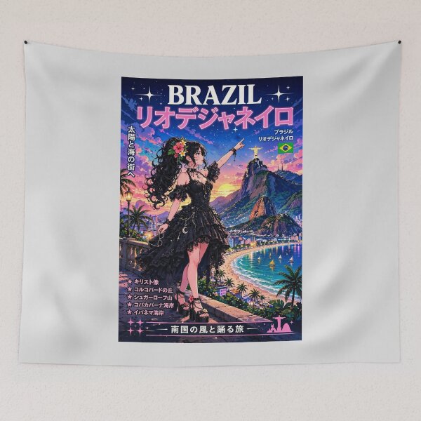 Item preview, Rio de Janeiro, Brazil — The Gothic Witch Beneath the Tropical Sun. designed and sold by DibujandoPorfa.