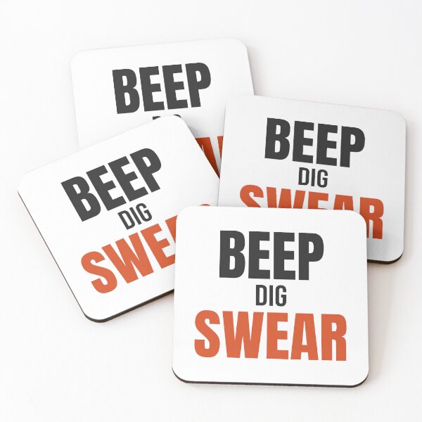 Item preview, Beep Dig Swear - Funny Metal Detecting Slogan designed and sold by JumpingArcher.