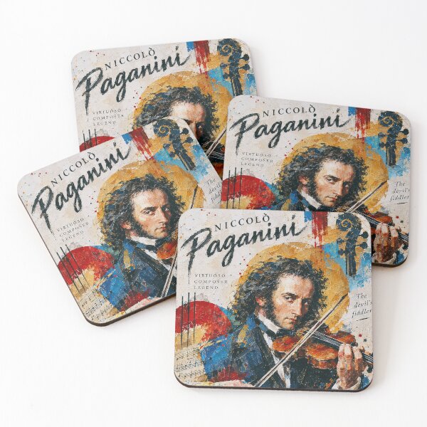 Item preview, Niccolo Paganini Painting – Romantic Era Violin Virtuoso designed and sold by GalleryKauffeld.
