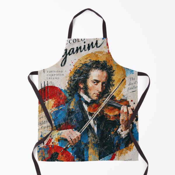 Item preview, Niccolo Paganini Painting – Romantic Era Violin Virtuoso designed and sold by GalleryKauffeld.