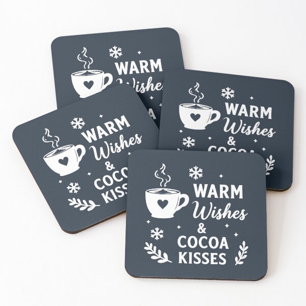 Item preview, Warm Wishes And Cocoa Kisses – Hot Chocolate Christmas Art designed and sold by Tklezardesigns.