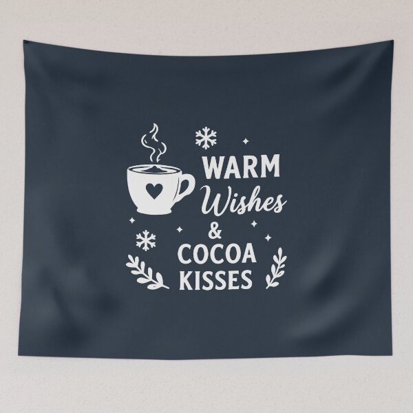 Item preview, Warm Wishes And Cocoa Kisses – Hot Chocolate Christmas Art designed and sold by Tklezardesigns.