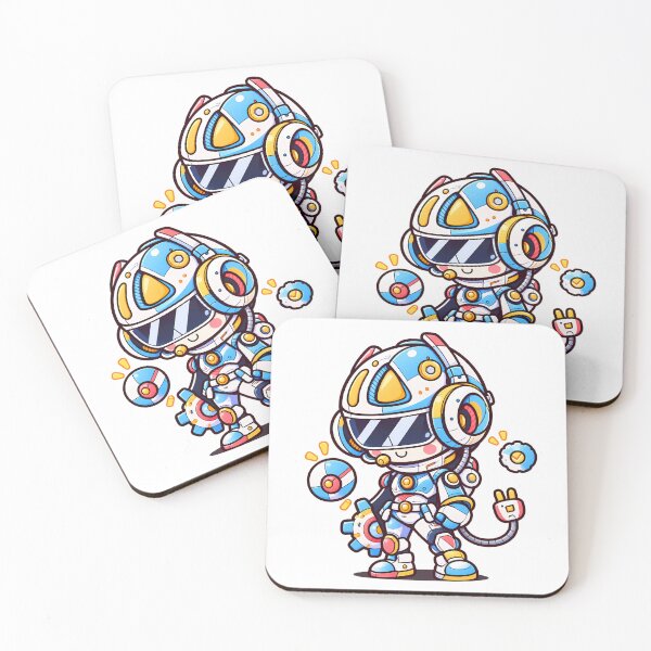 Item preview, Kawaii Cyber Robot Astronaut Cute Futuristic Mecha Cartoon designed and sold by mumeaw.