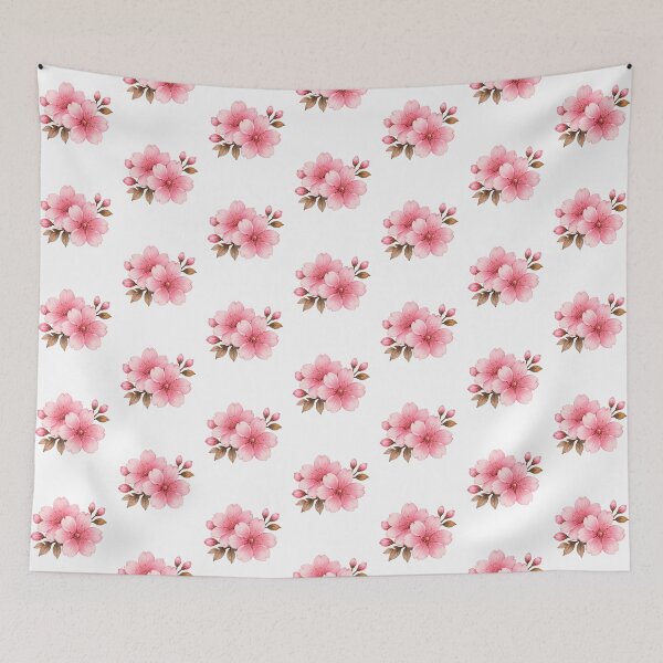 Item preview, Watercolor Pink Cherry Blossom Flower Branch designed and sold by Rehnair.